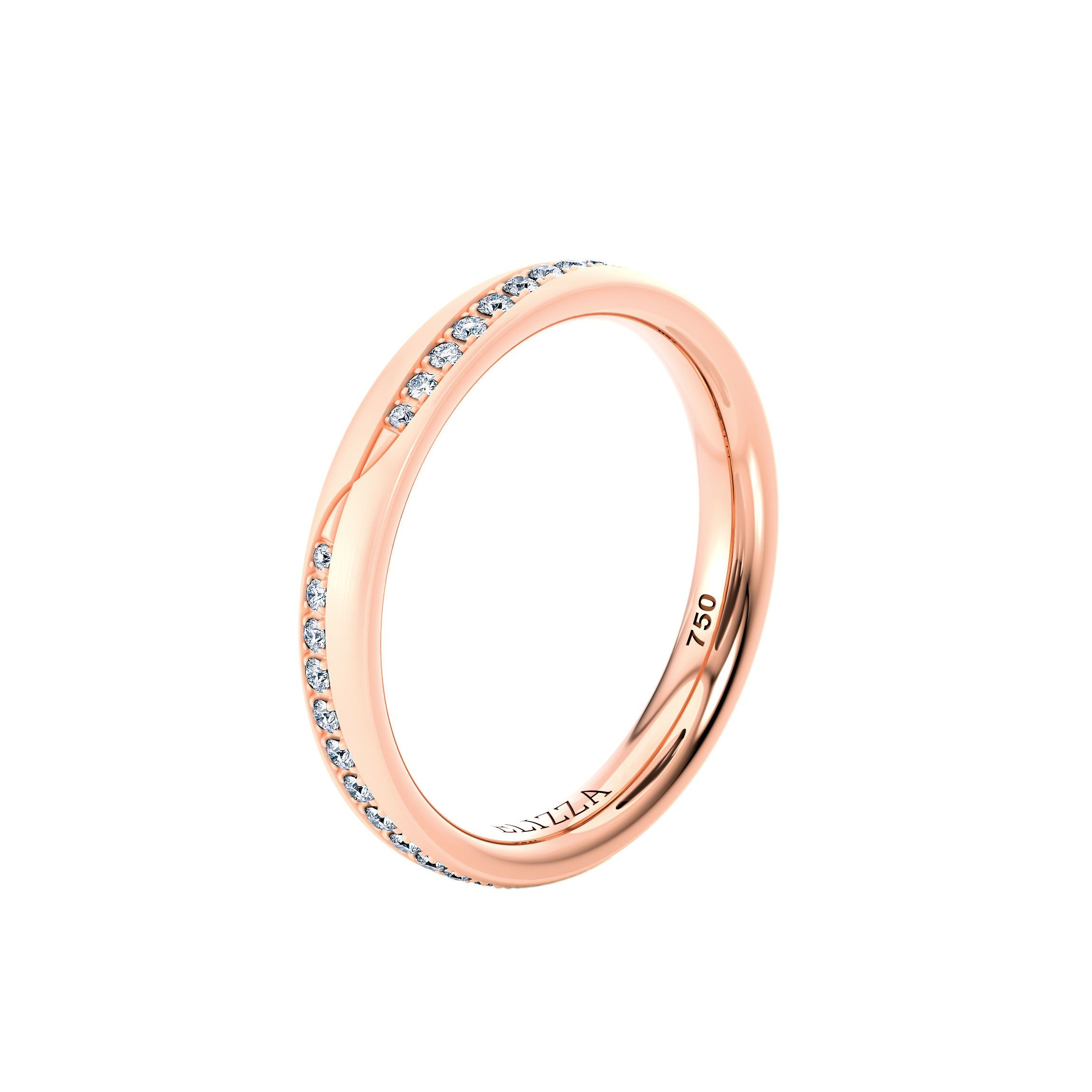 Wedding ring Enno | Matte | For her - 3mm | 18K Rose Gold 2